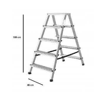 DWUSTRONNA DRABINA DRABINKA 3M ALUMINIOWA LEKKA